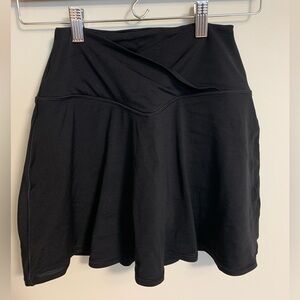 Aerie OFFLINE Real Me Crossover Waist Tennis Skirt Black Size Small
